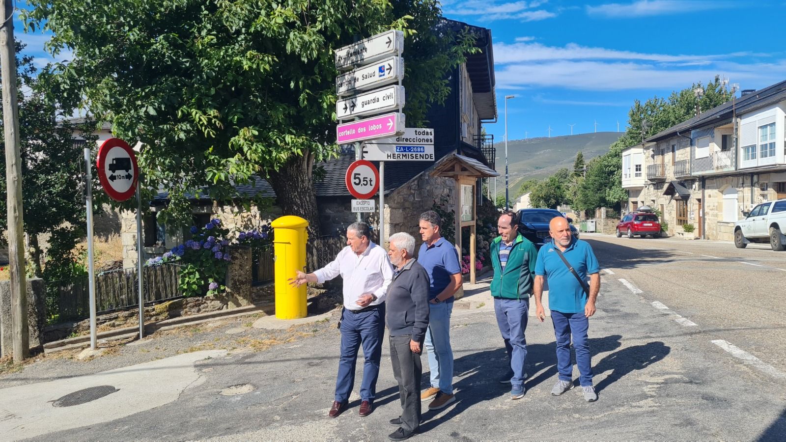 La Diputación de Zamora ofrece la cesión de la travesía ZA-L-2686 al Ayuntamiento de Lubián para mejorar infraestructuras locales