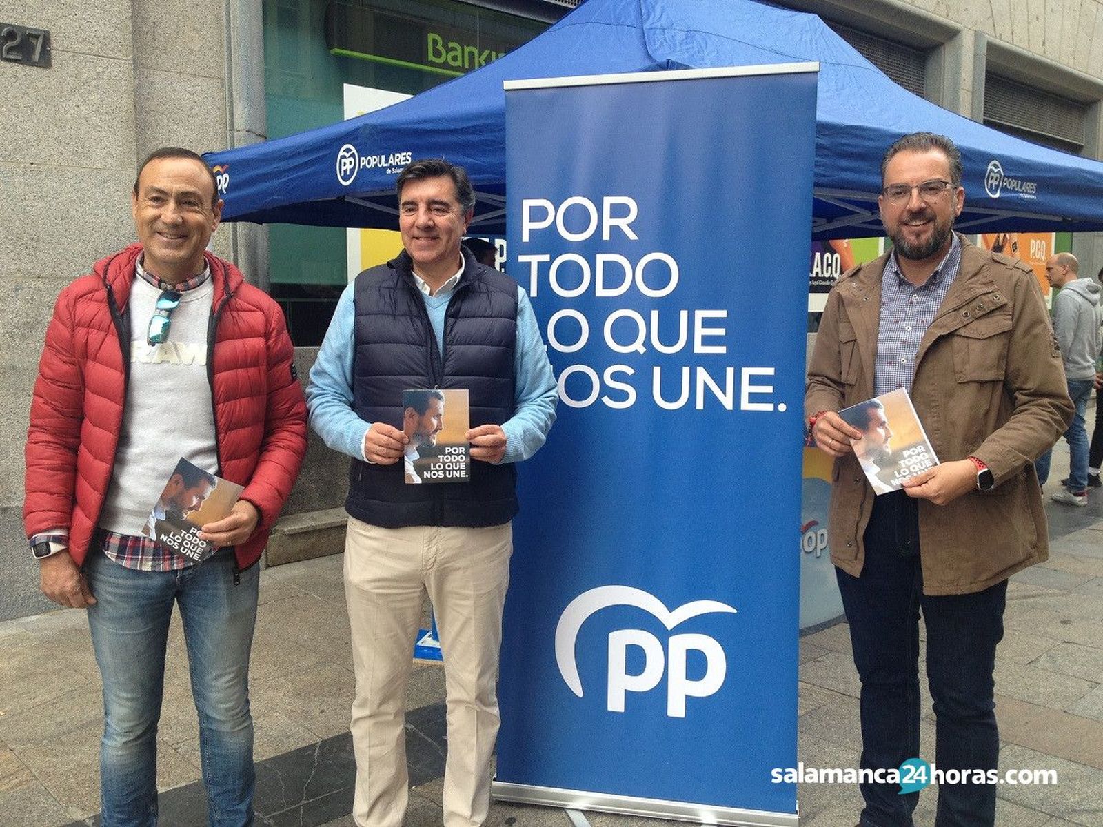 Pedro Samuel Martín, José Antonio Bermúdez de Castro y Bienvenido de Arriba