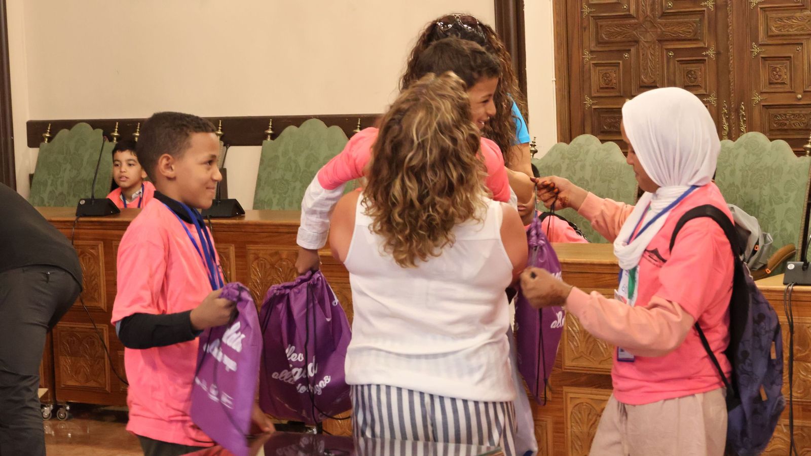 Llegada de los niños Saharauis y encuentro con las familias de acogida