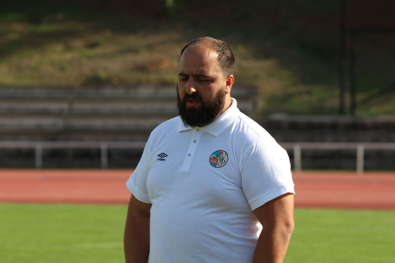 Óscar Albo, en su etapa como entrenador del Salamanca CF UDS B