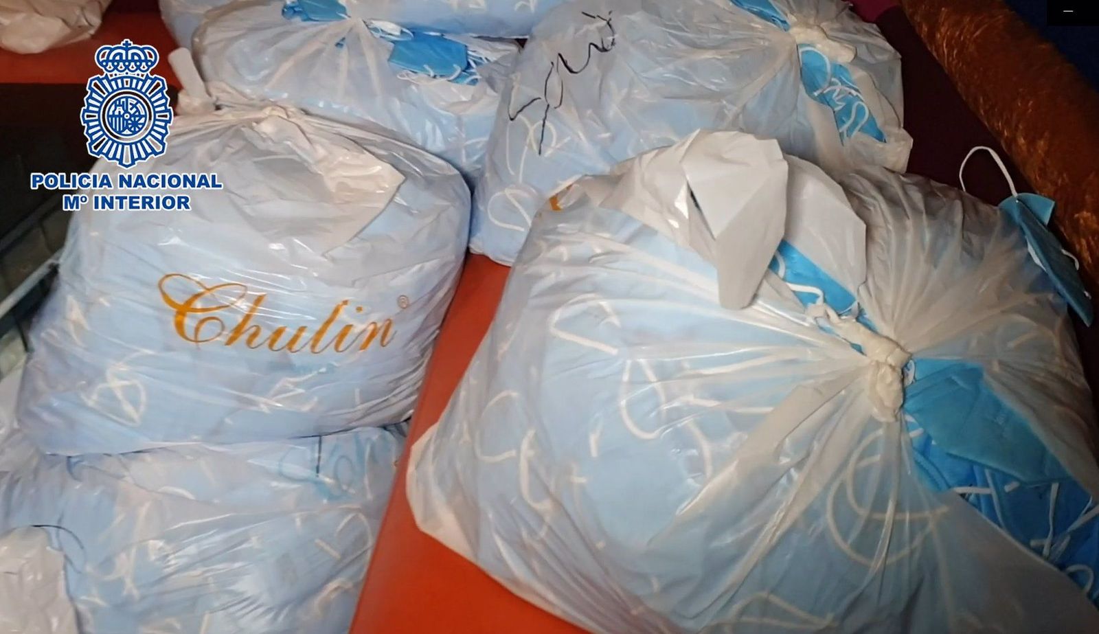 Requisadas 4 millones de mascarillas higiénicas falsificadas en hotel de Leganés