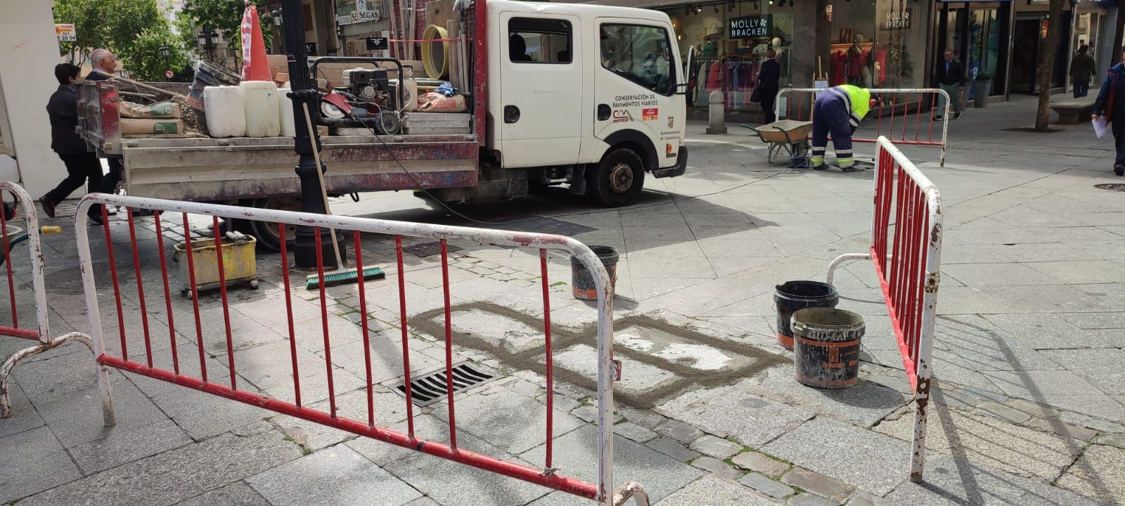 Obras. Cortes de tráfico. Archivo