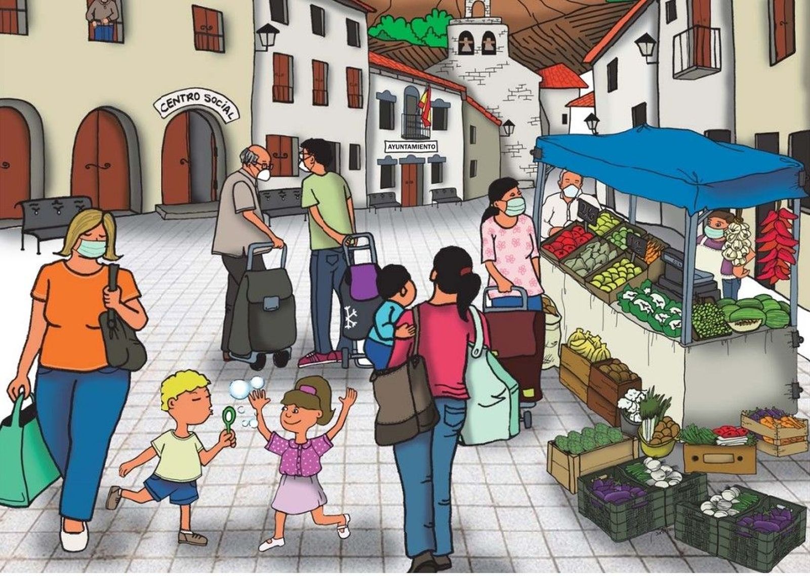 Detalle del cartel del Día del Mundo Rural