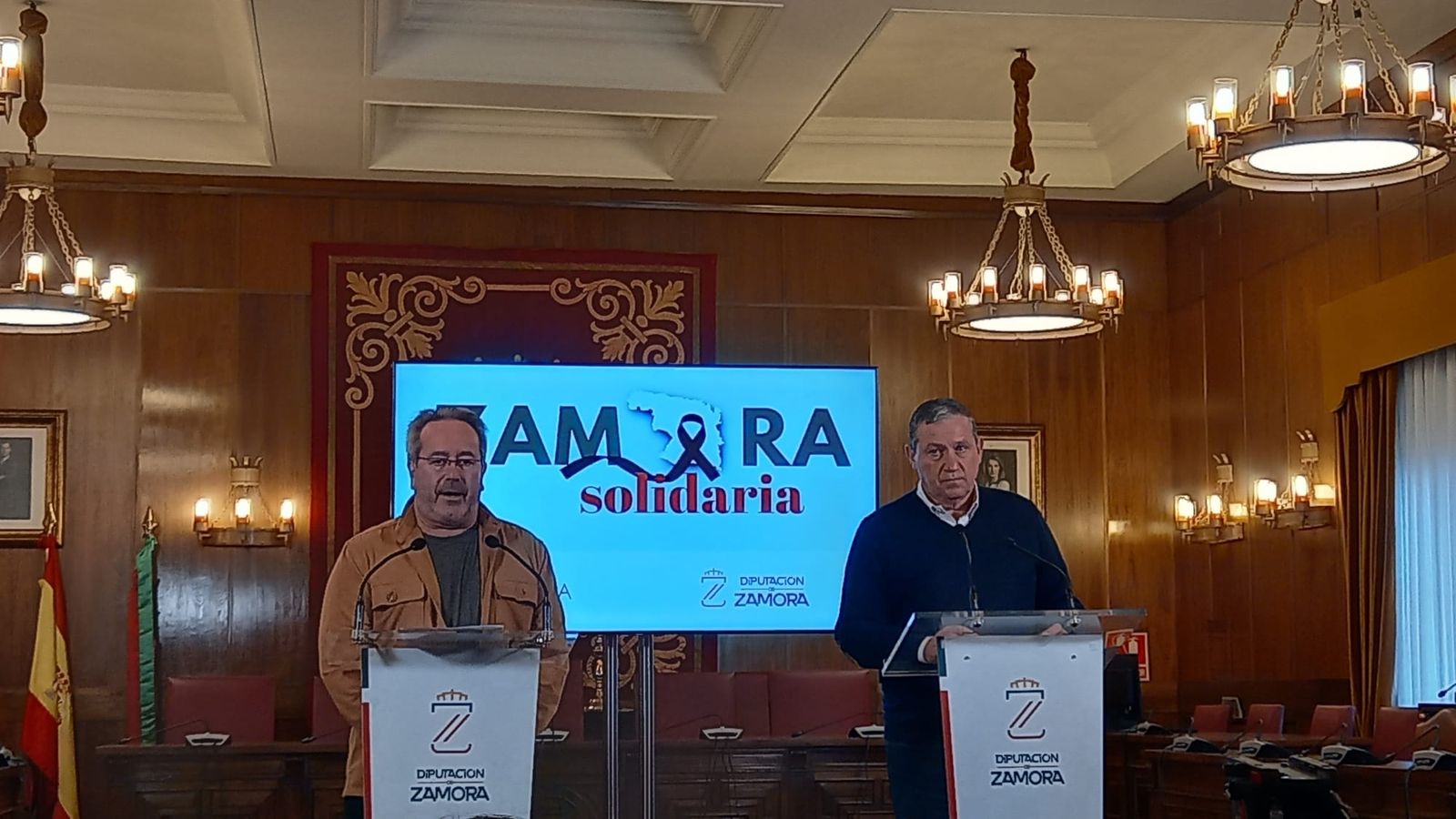 Francisco Guarido, alcalde de Zamora, y Javier Faúndez, presidente de la Diputación