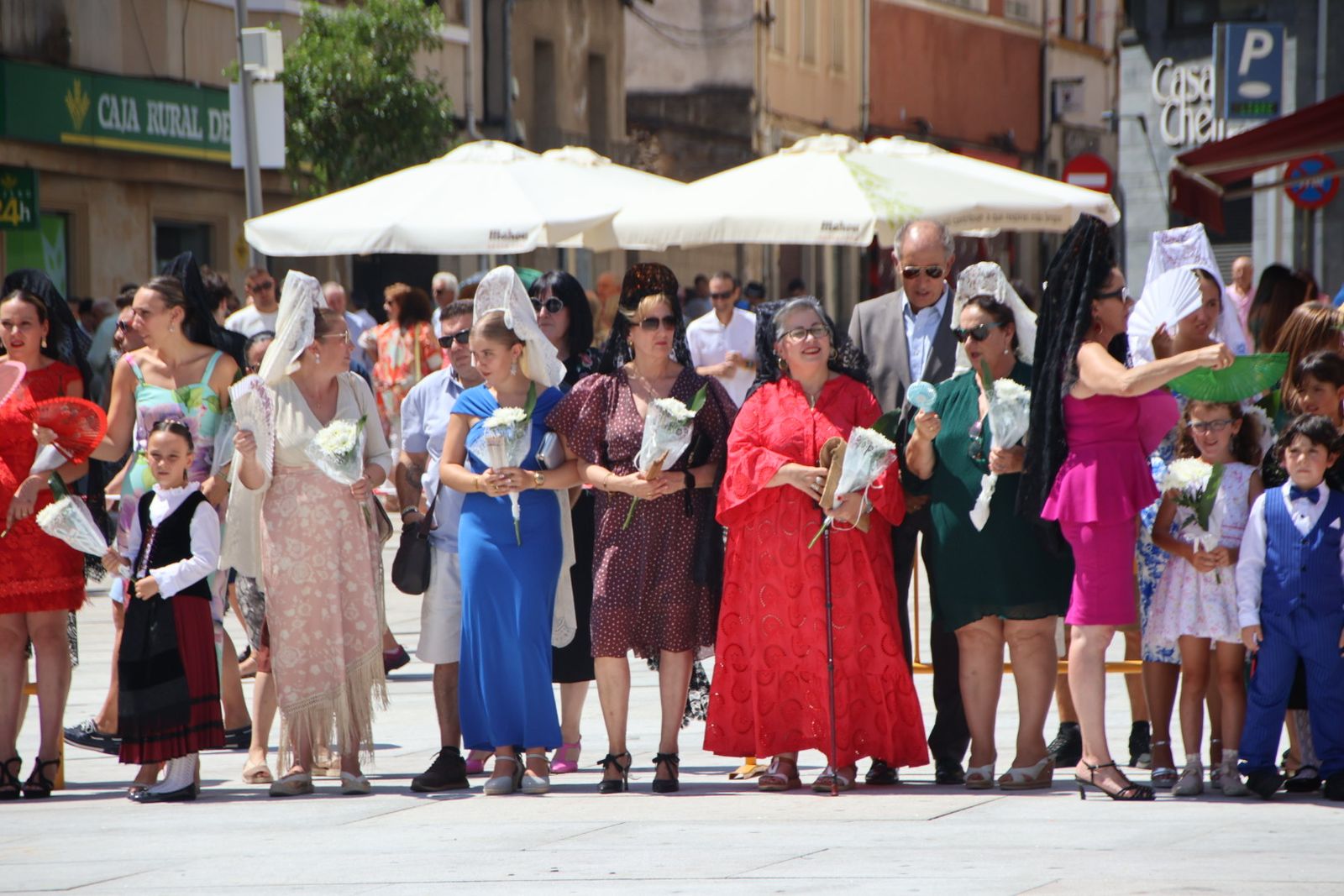 Procesión y ofrenda floral en honor de Nuestra Señora de la Asunción en Guijuelo