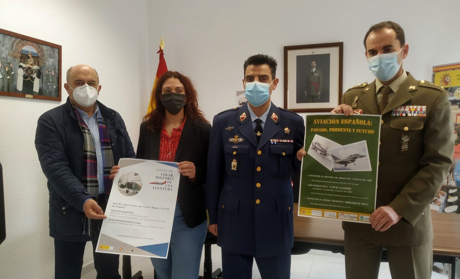 Presentación de las exposiciones del Ejército del Aire