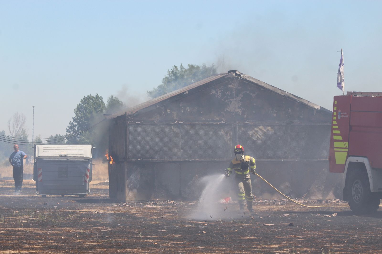 Incendio forestal en la zona de peñas de Santa Marta de Tormes