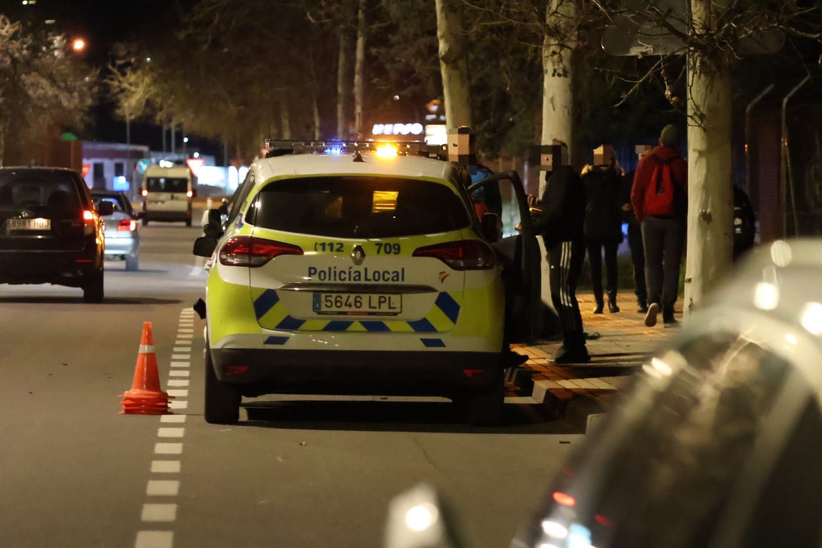 Herido un motorista en la avenida de San Agustín. Foto Andrea M.