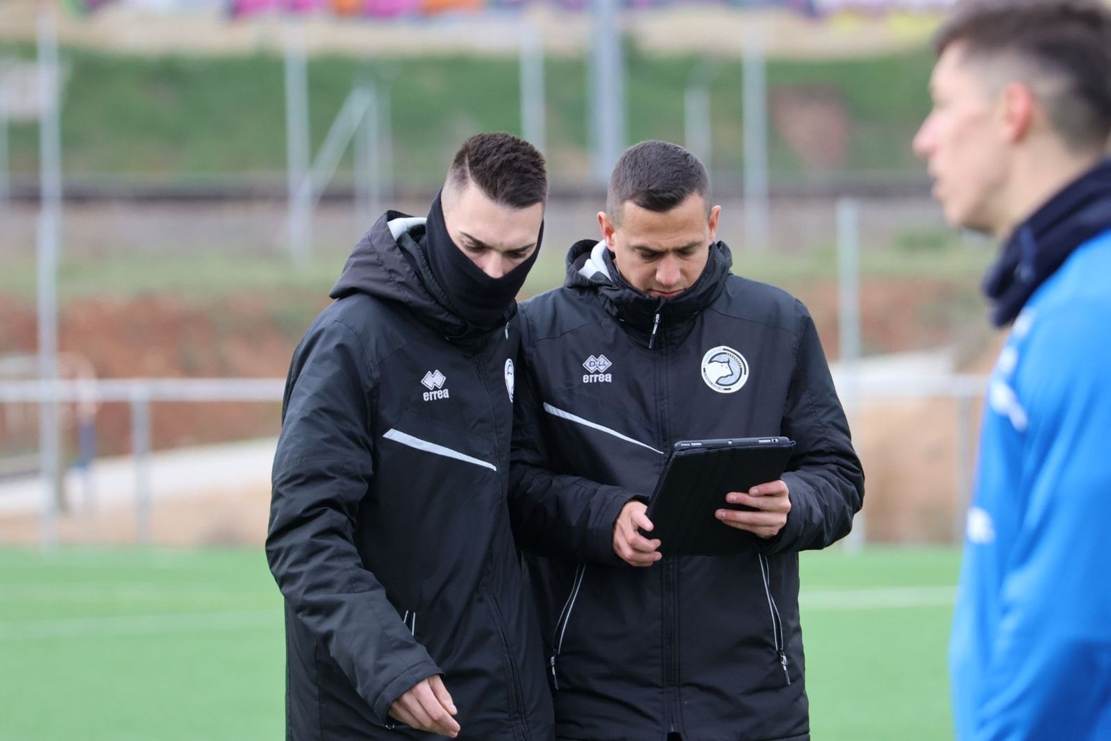 Dani Llácer, durante un entrenamiento con Unionistas | FOTO ANDREA MATEOS