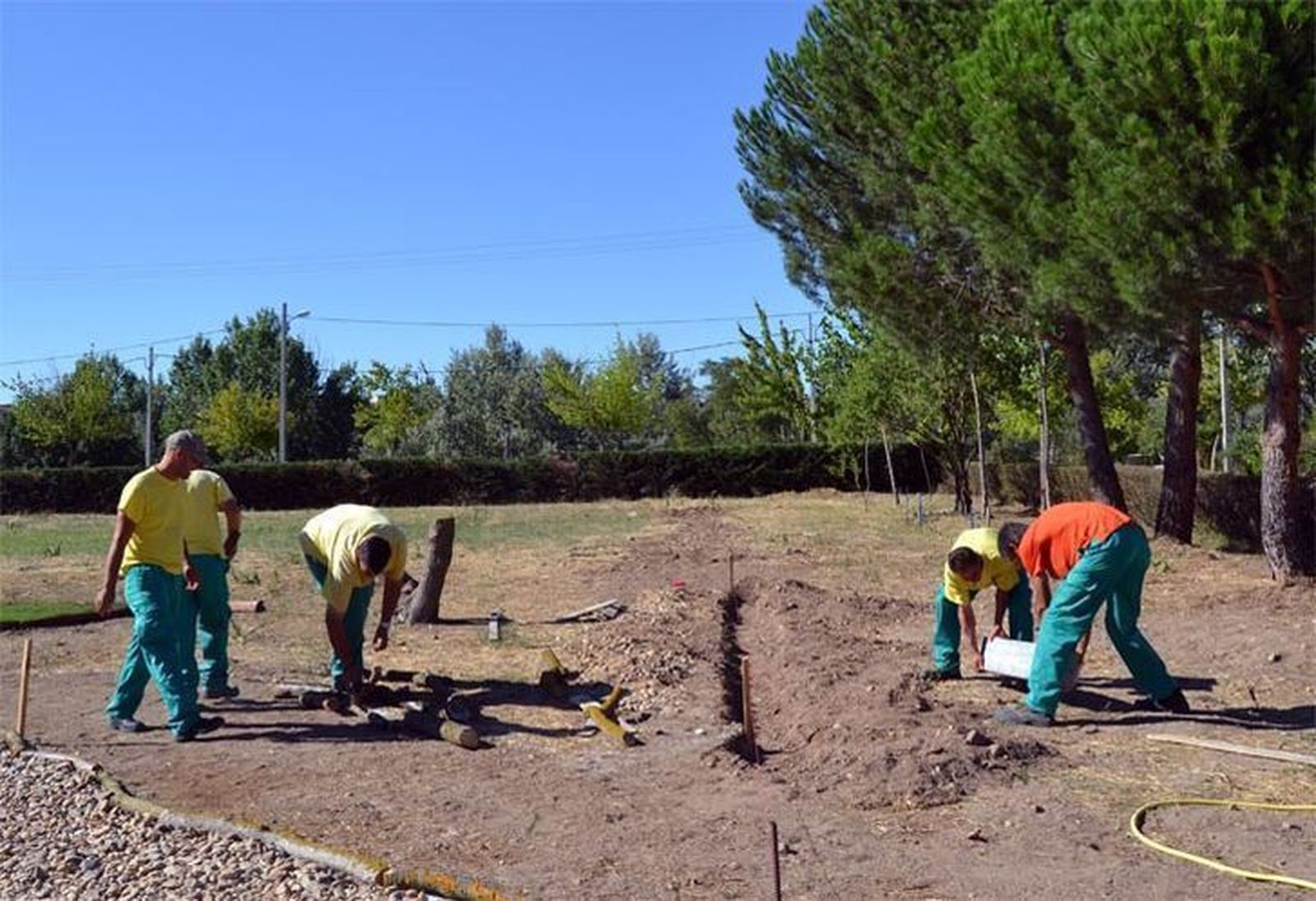 Trabajos en una localidad de Zamora