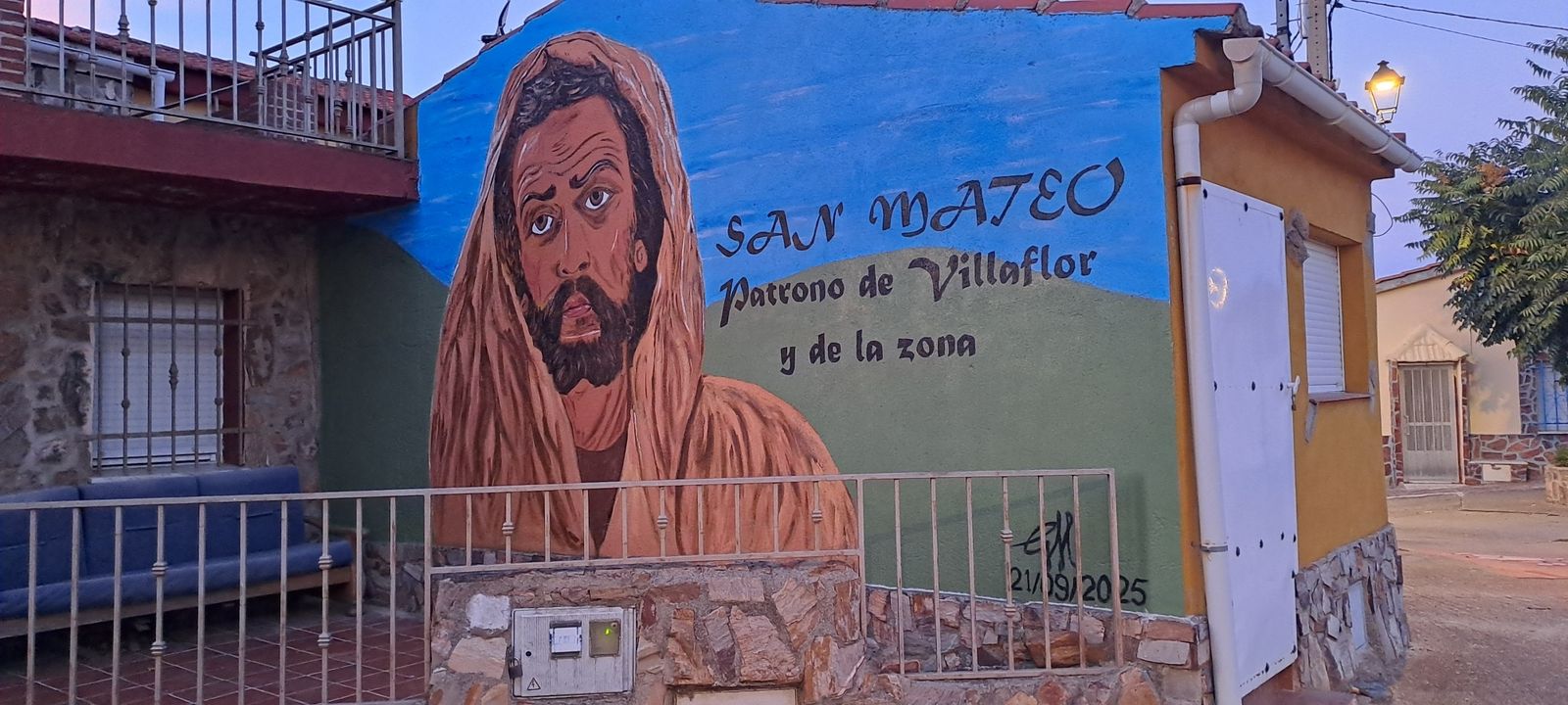 Un nuevo mural como homenaje al pasado de este pueblo de la provincia