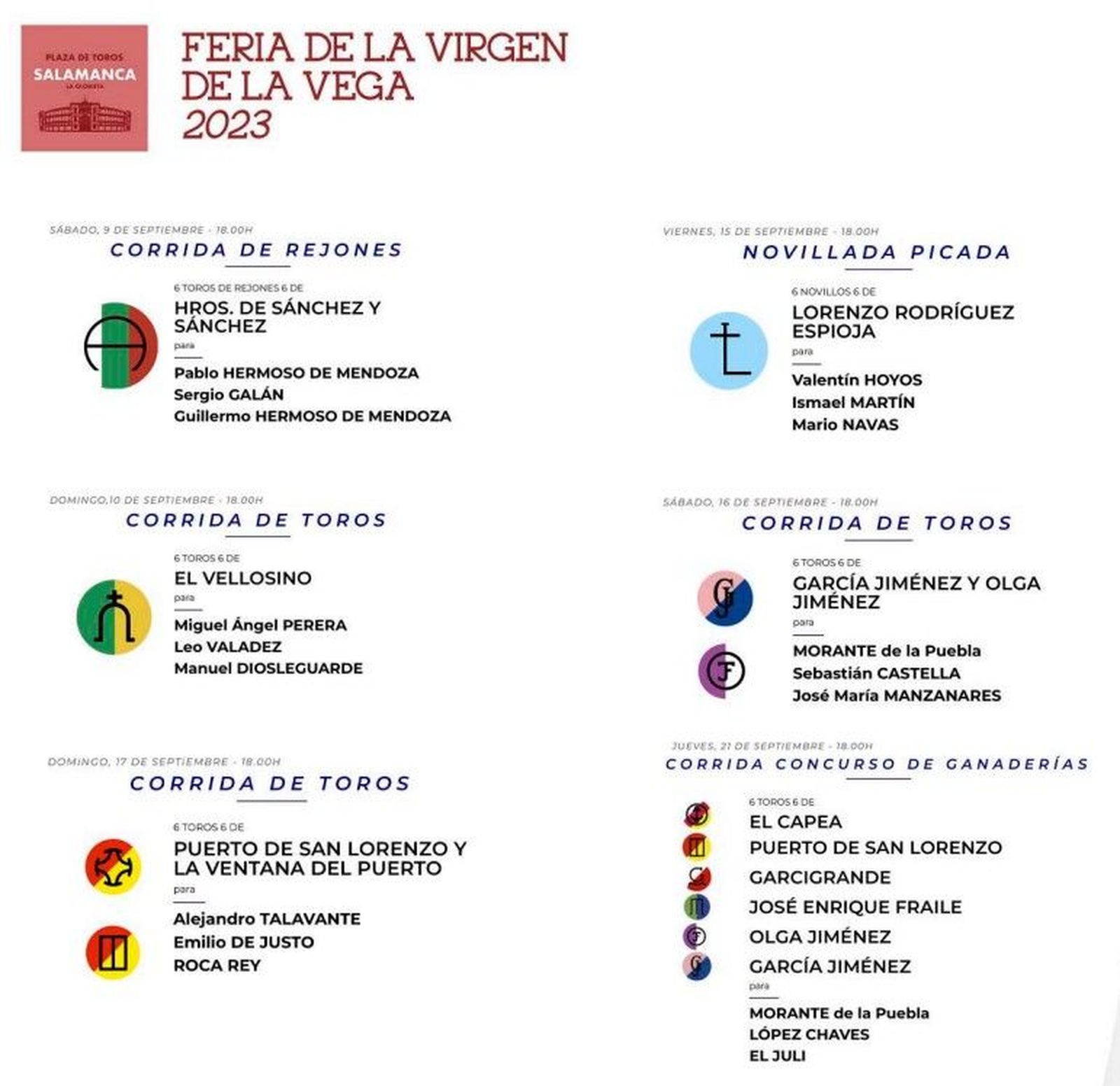 Carteles Feria de Salamanca 2023