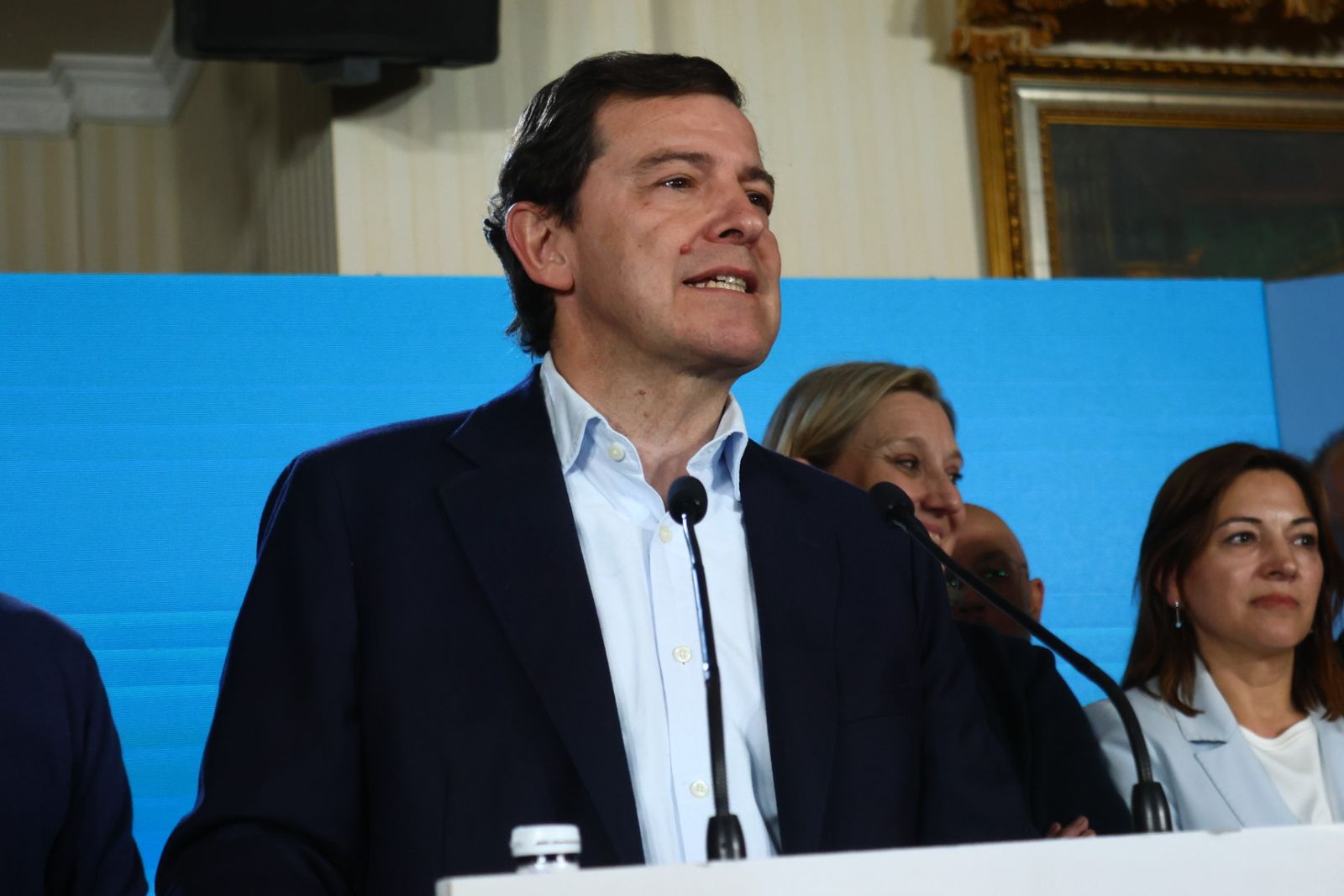 Mañueco celebra su triunfo en Salamanca en las Elecciones a las Cortes de Castilla y León 2026