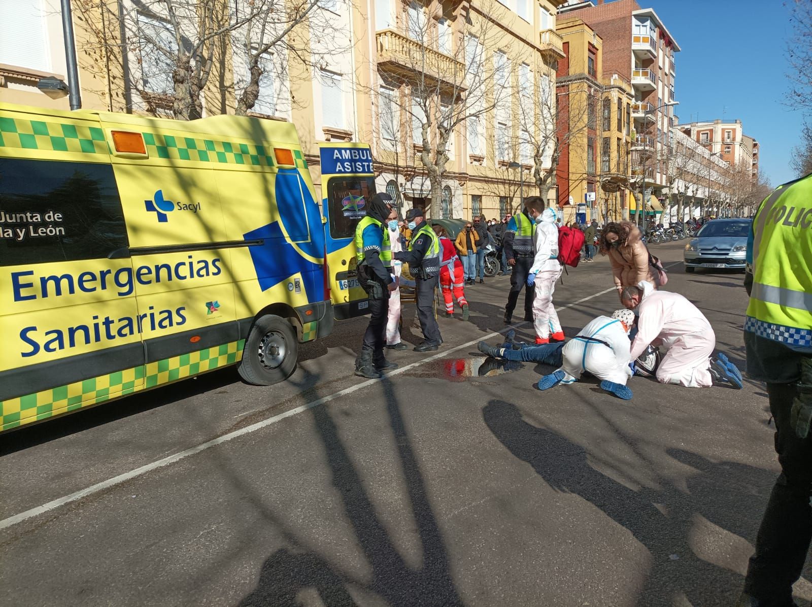 Motorista herido en Zamora