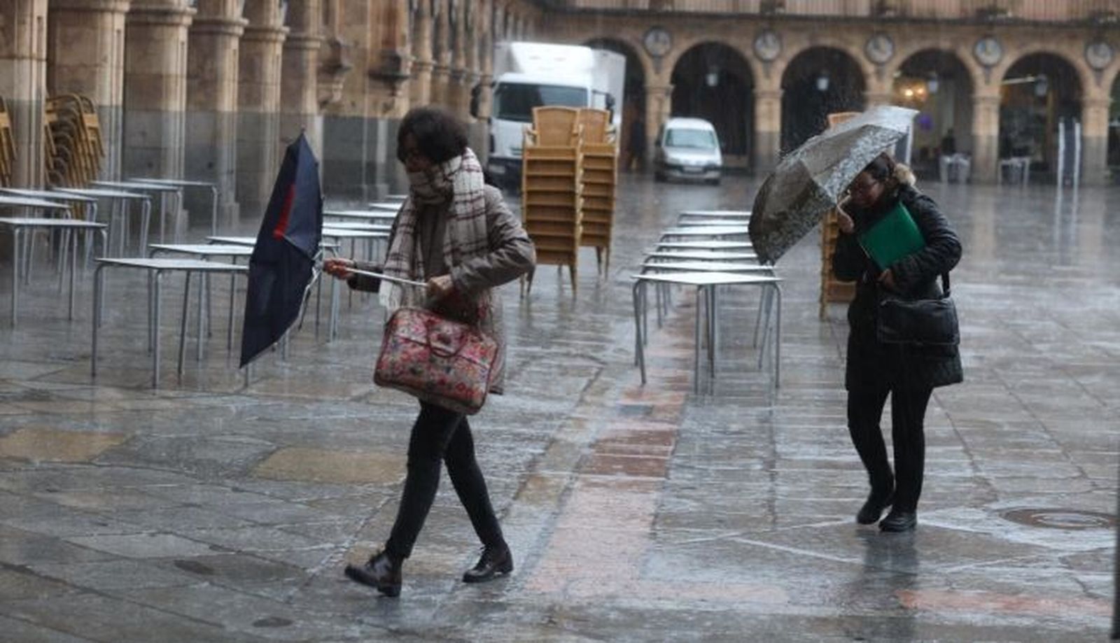 Rachas de viento. Foto de archivo