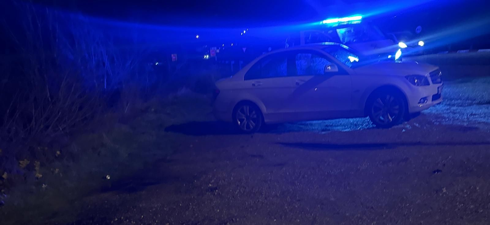 Vehículo interceptado conduciendo en dirección contraria