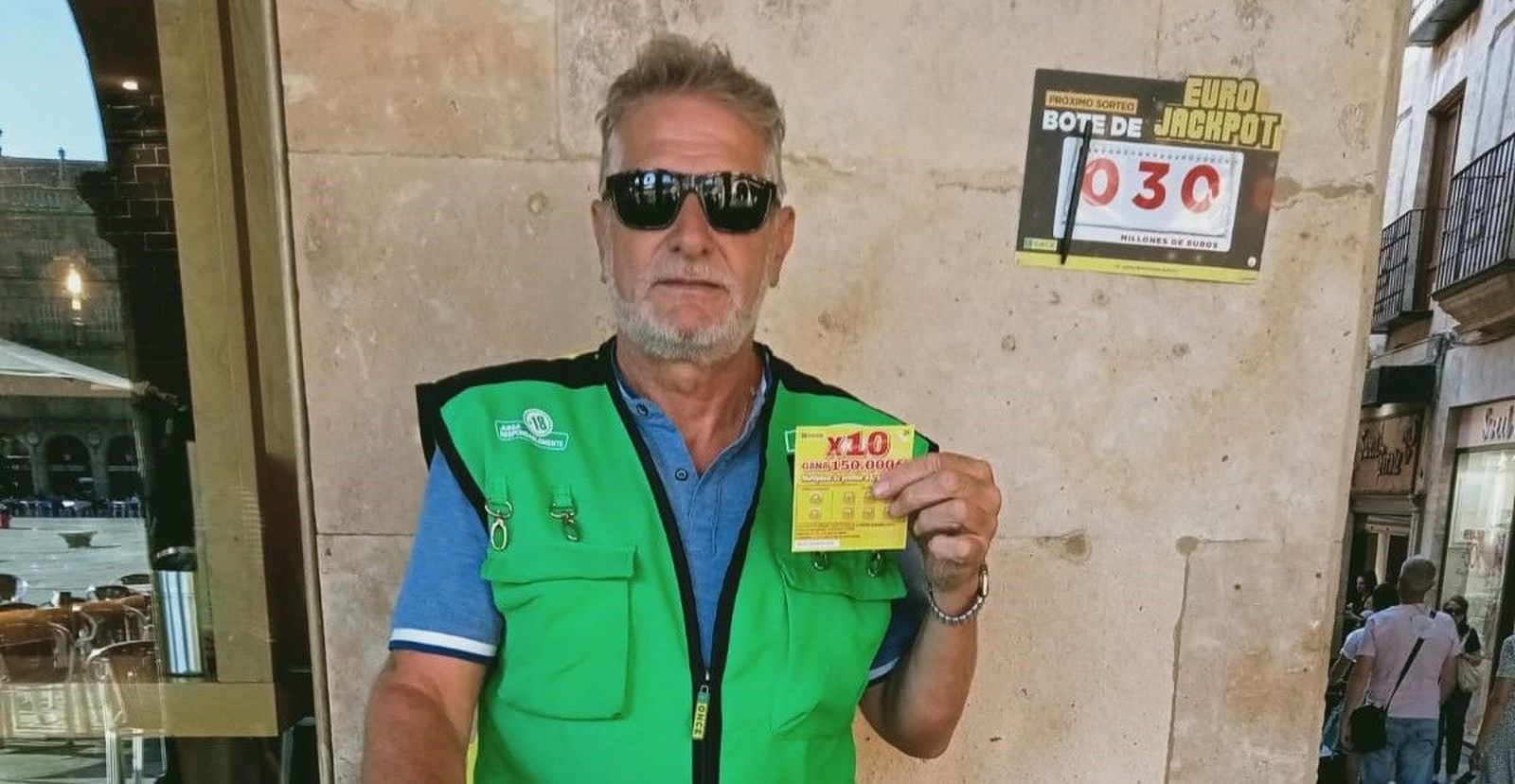 Antonio García, vendedor de la ONCE