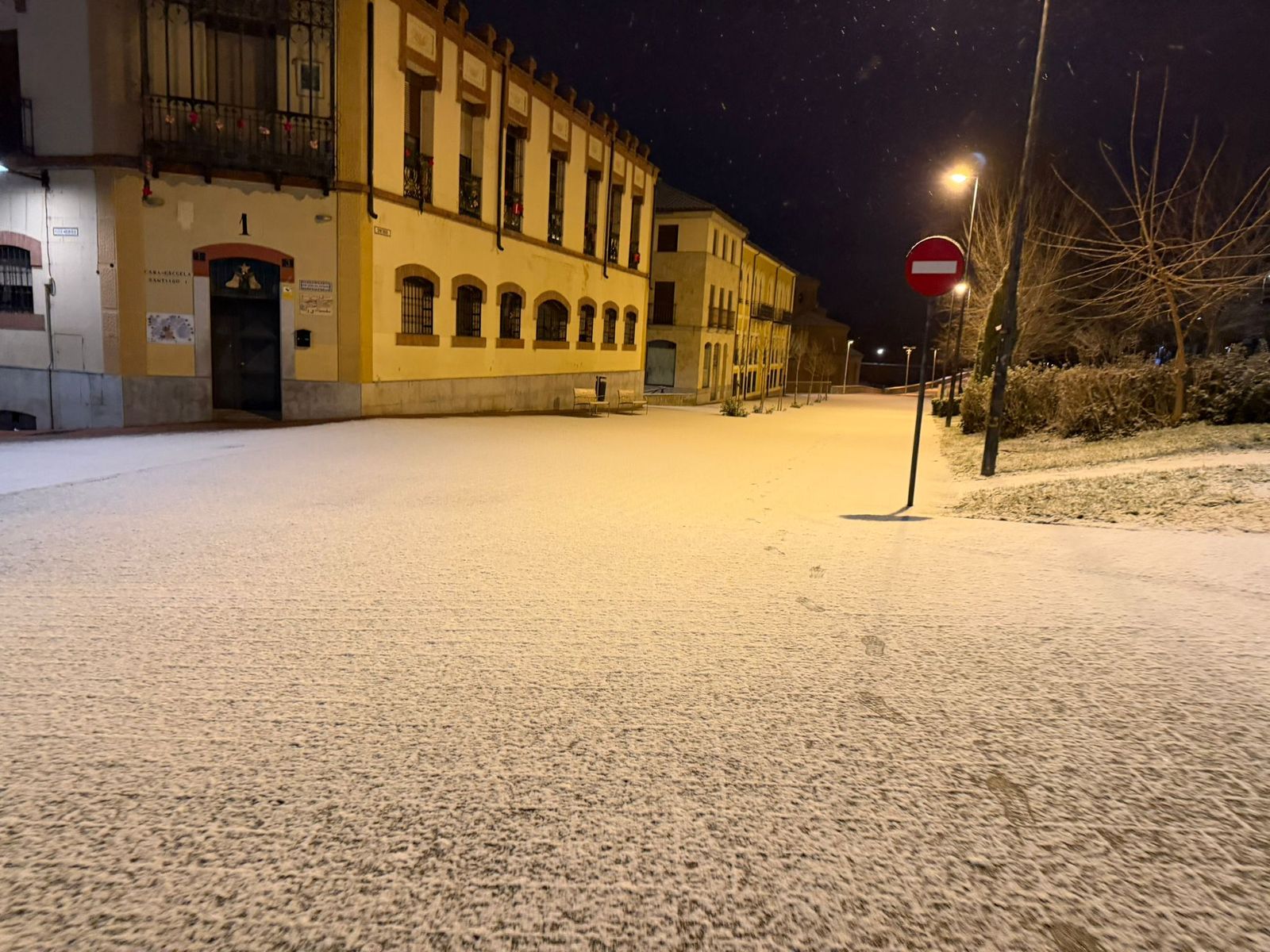 Nieve en Salamanca capital