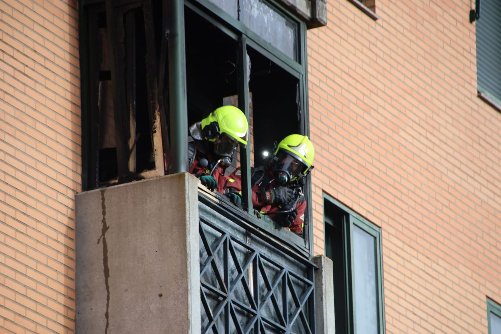 Incendio en la calle del Alcalde Beltrán de Heredia