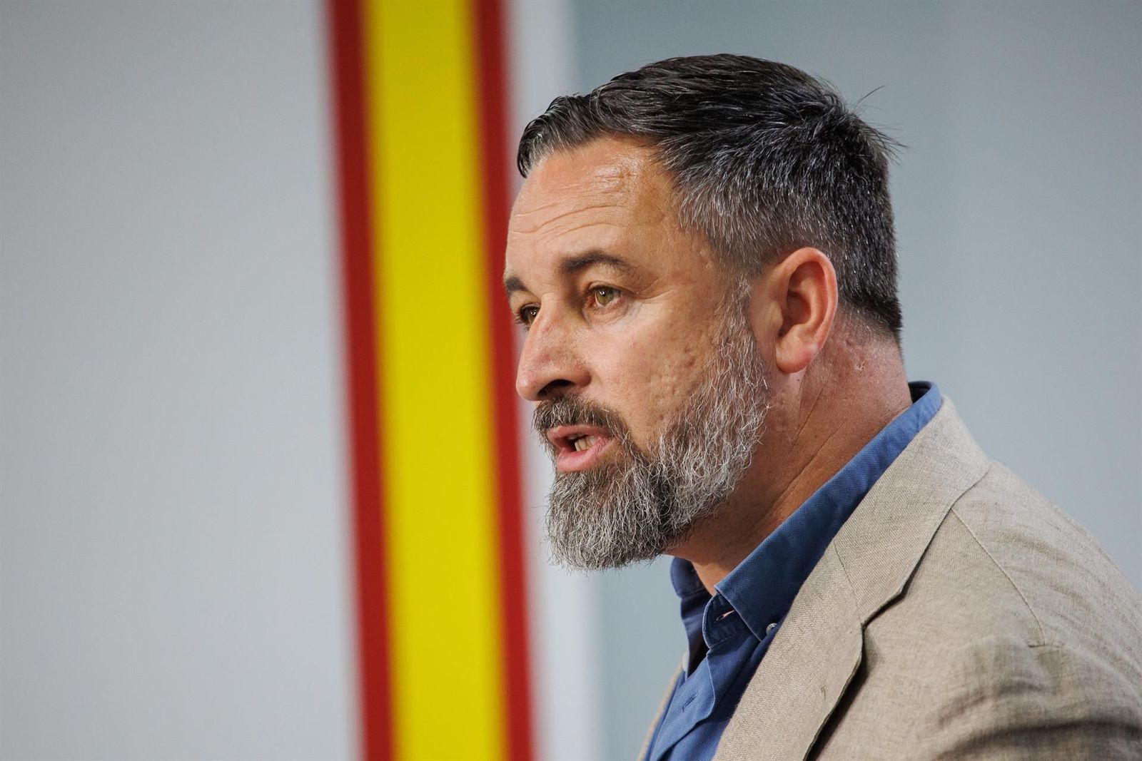 El presidente de VOX, Santiago Abascal, a 9 de junio de 2024, en Madrid (España). - Alejandro Martínez Vélez - Europa Press