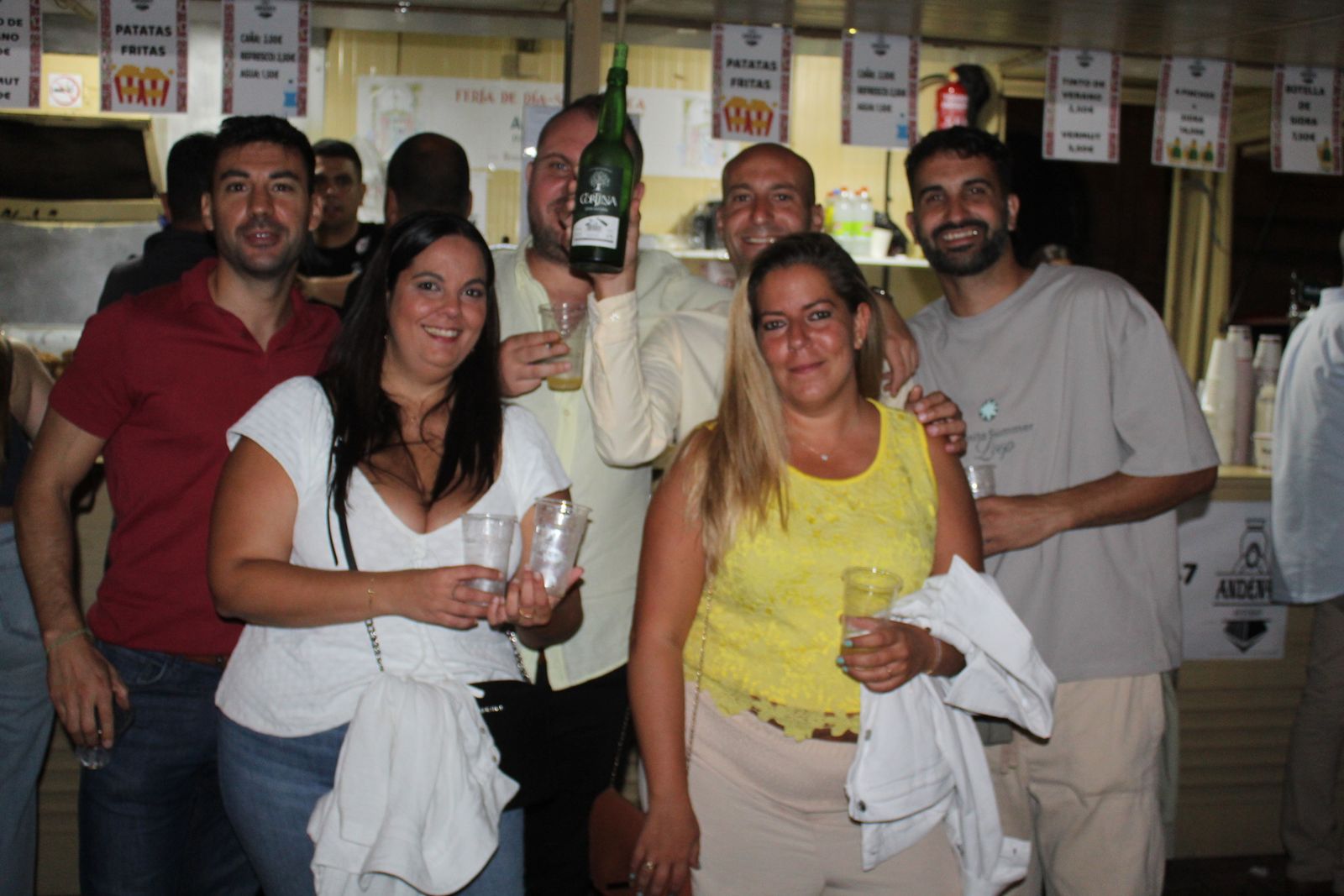 Ambiente en la Feria de Día en la tarde de este