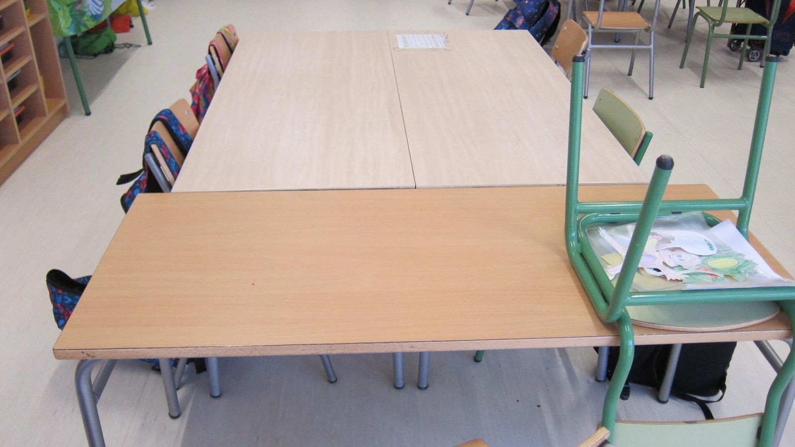 Aula de un colegio de Infantil y Primaria