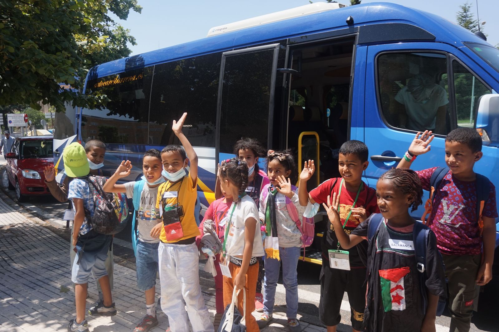 Llegada de los niños saharauis a Salamanca el pasado año