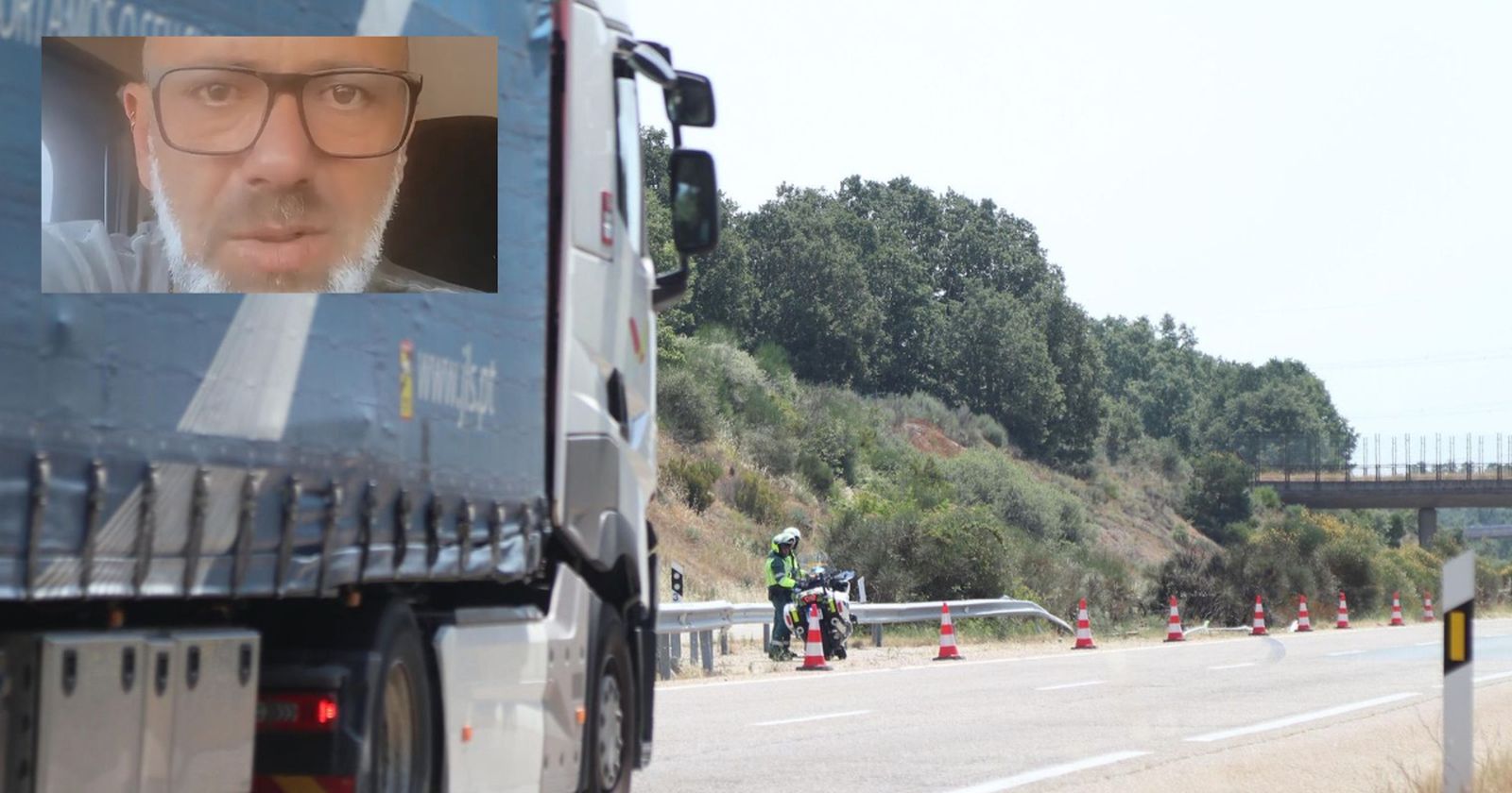 El camionero José Aleixo Duarte difunde un vídeo que contradice la versión oficial del accidente
