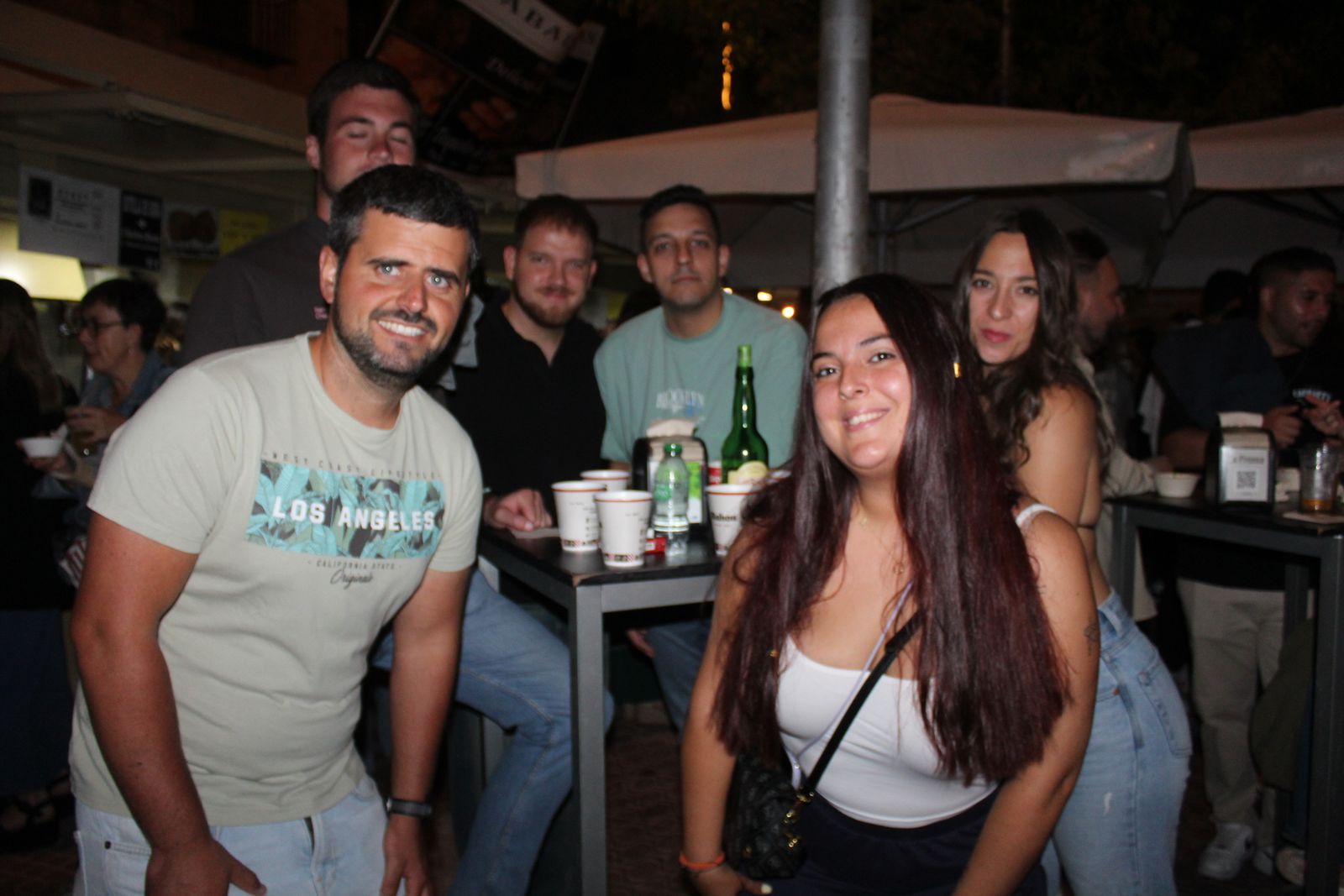 Ambiente en la Feria de Día en la tarde de este