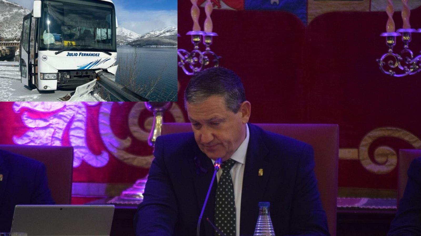 Faúndez, sobre el accidente del autobús en la excursión de escolares  “Las condiciones meteorológicas eran favorables y por eso se autorizó su salida”Faúndez, sobre el accidente del autobús en la excursión