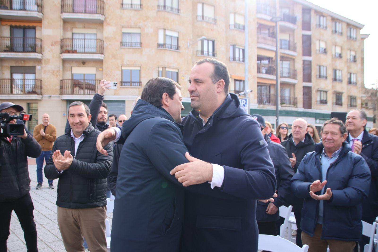 Mañueco presenta su caravana de vehículos en Salamanca