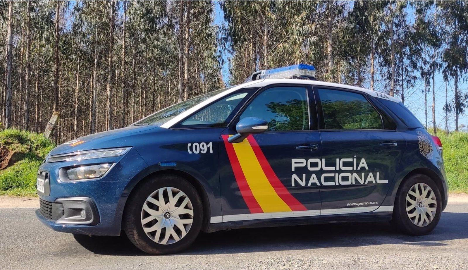 Coche patrulla de la Policía Nacional