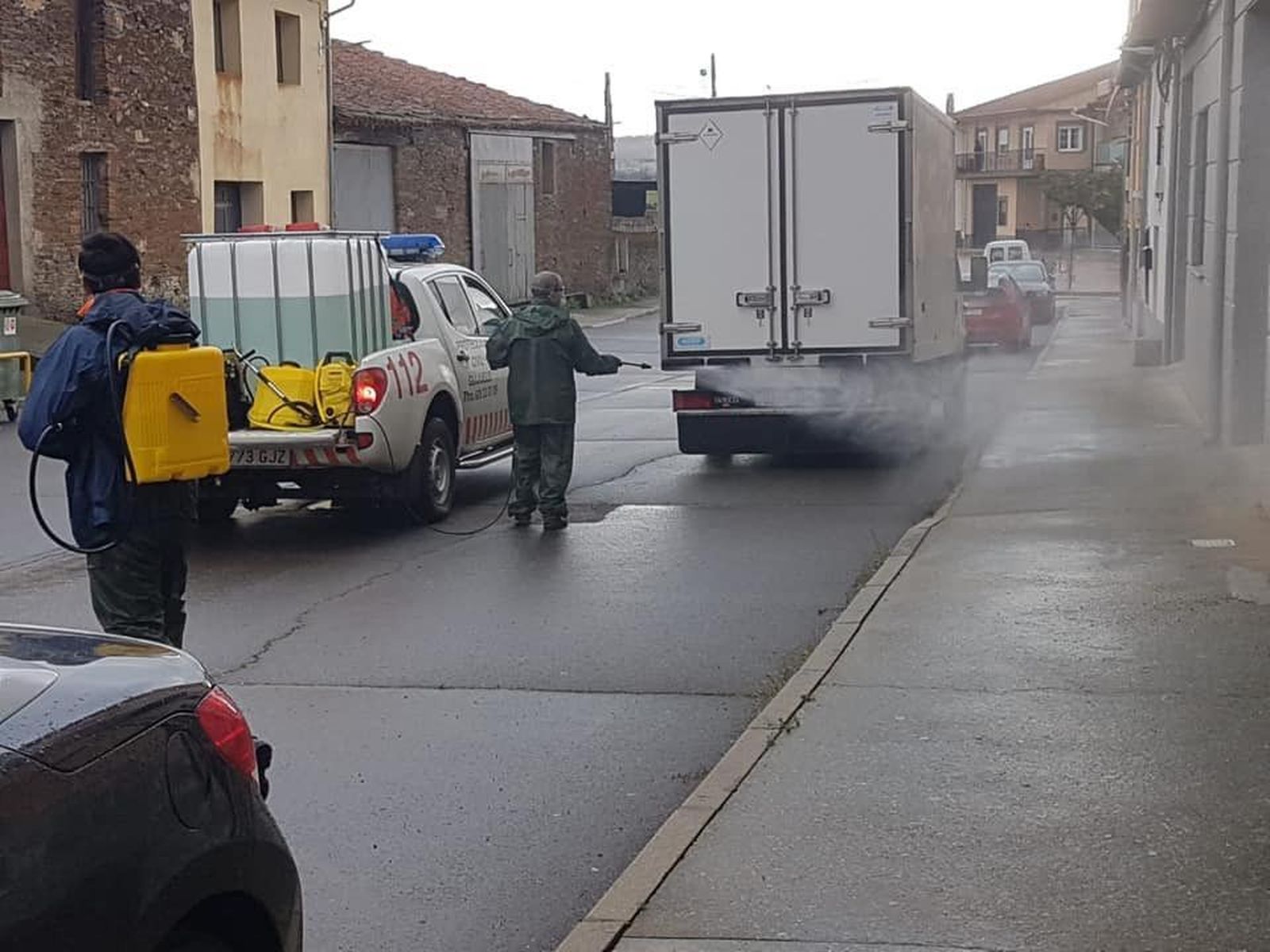 Desinfección Protección civil en Guijuelo