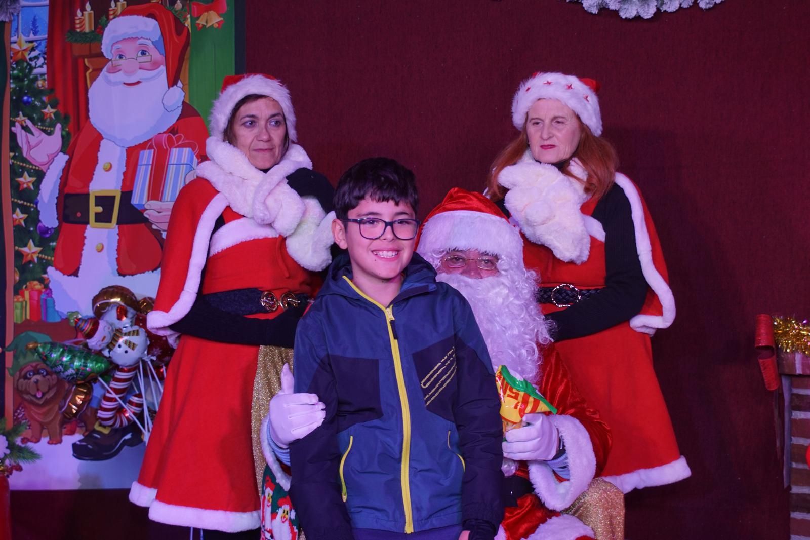 El Encinar recibe la visita de Papa Noel