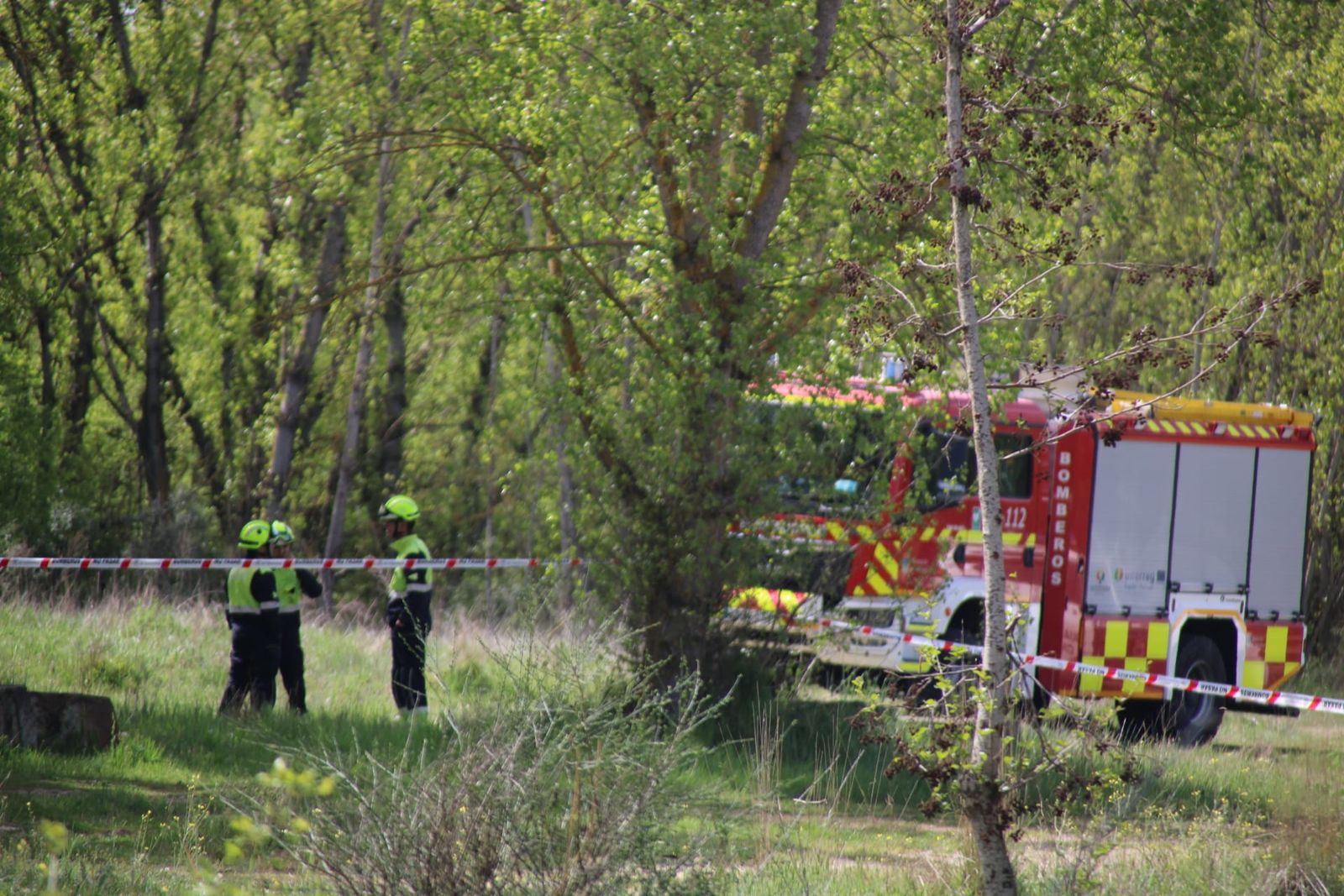 Rescate del cuerpo sin vida en el río Tormes a su paso por Villamayor