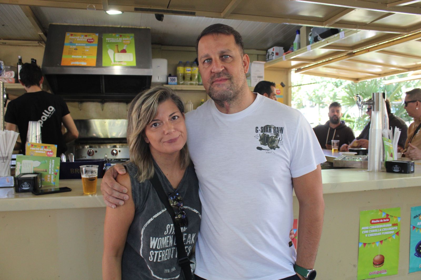 Ambiente en la Feria de Día en el mediodía de este jueves