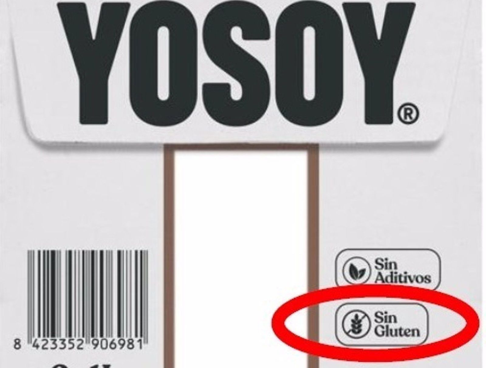 Envase de la bebida mal etiquetada. EP