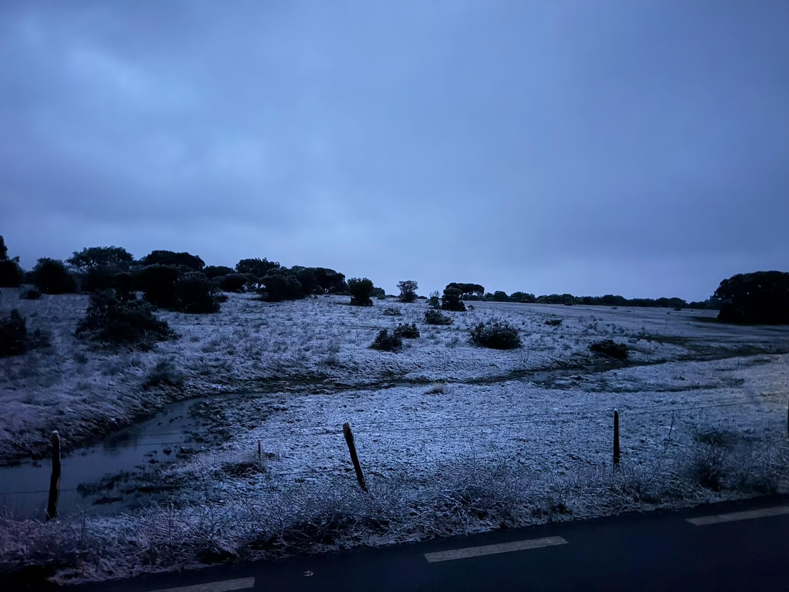 Caen los primeros copos de nieve
