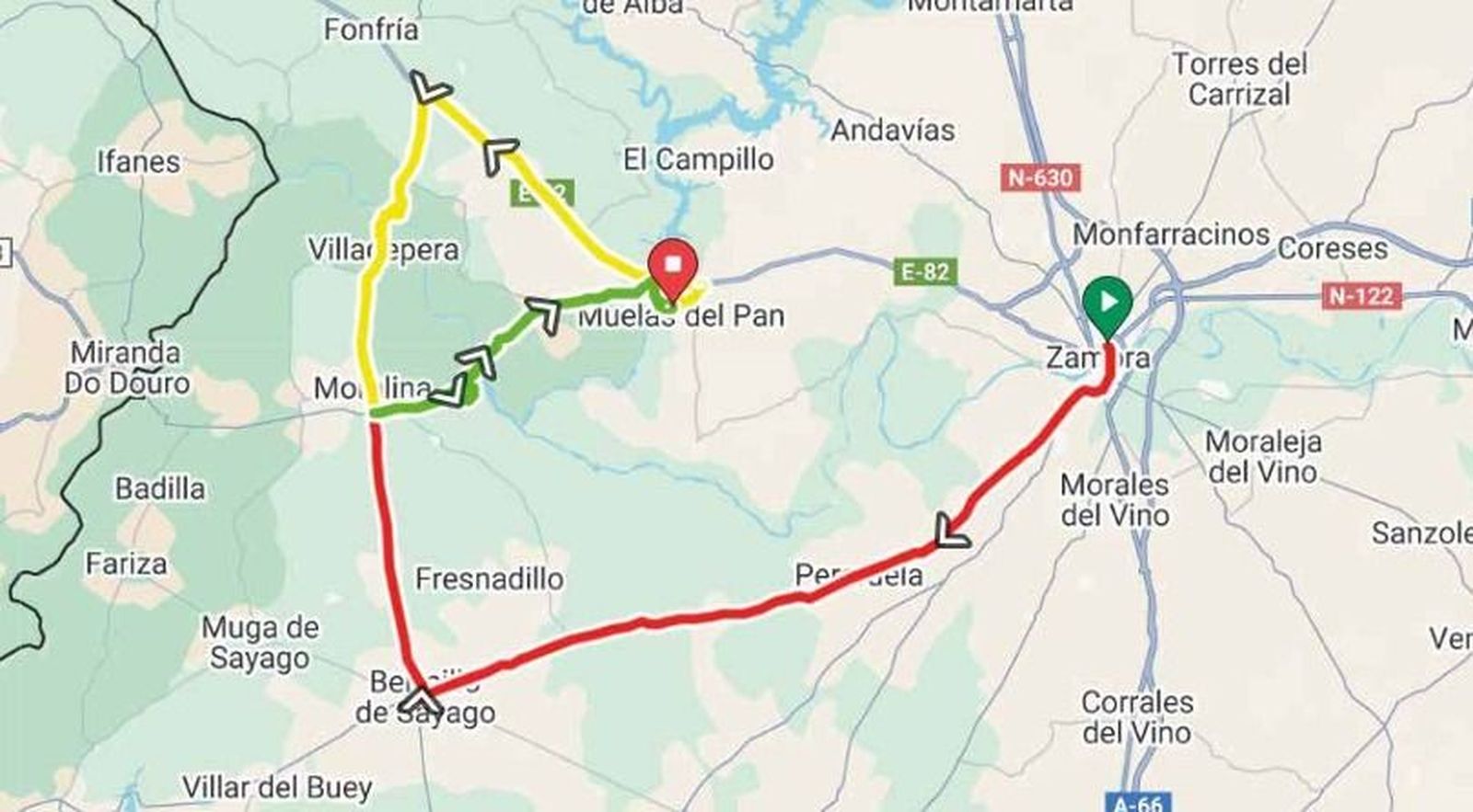 Recorrido del Gan Premio Muelas del Pan