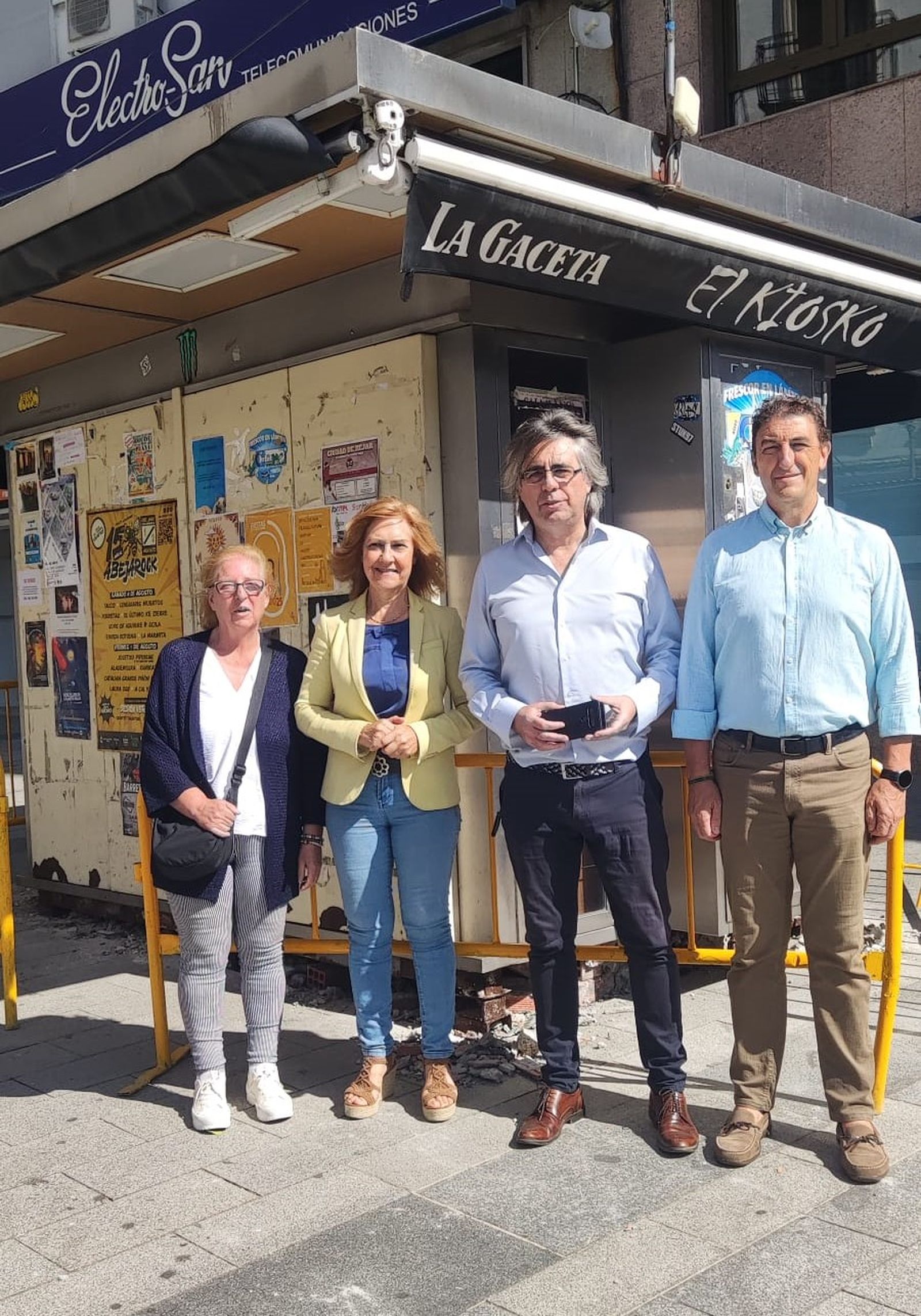 M. Teresa Crego, Puri Pozo, Luis Francisco Martín y Rubén Martín