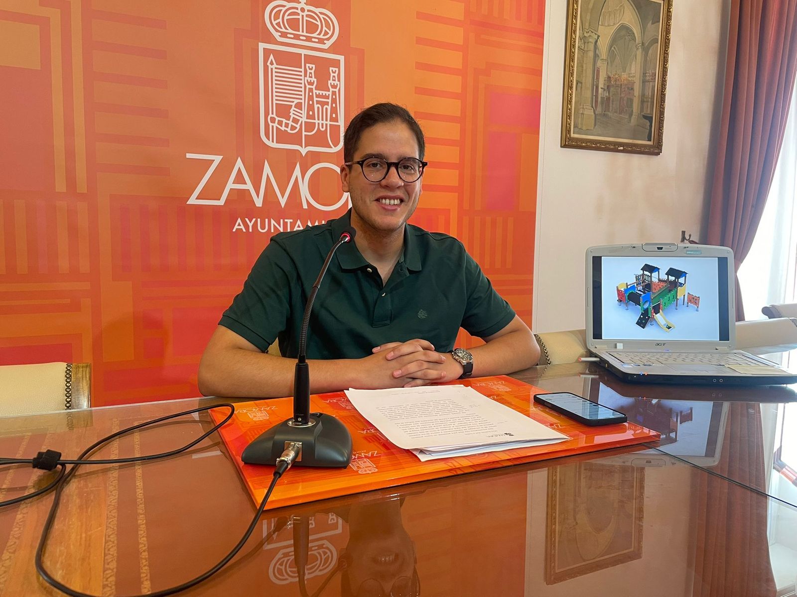 El concejal de Obras, Pablo Novo