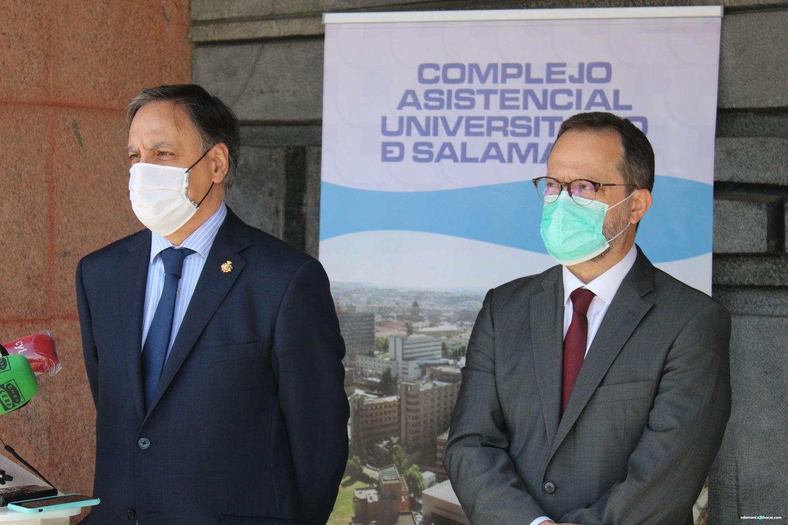 Alcalde gerente Carlos García Carbayo y Luis Ángel González