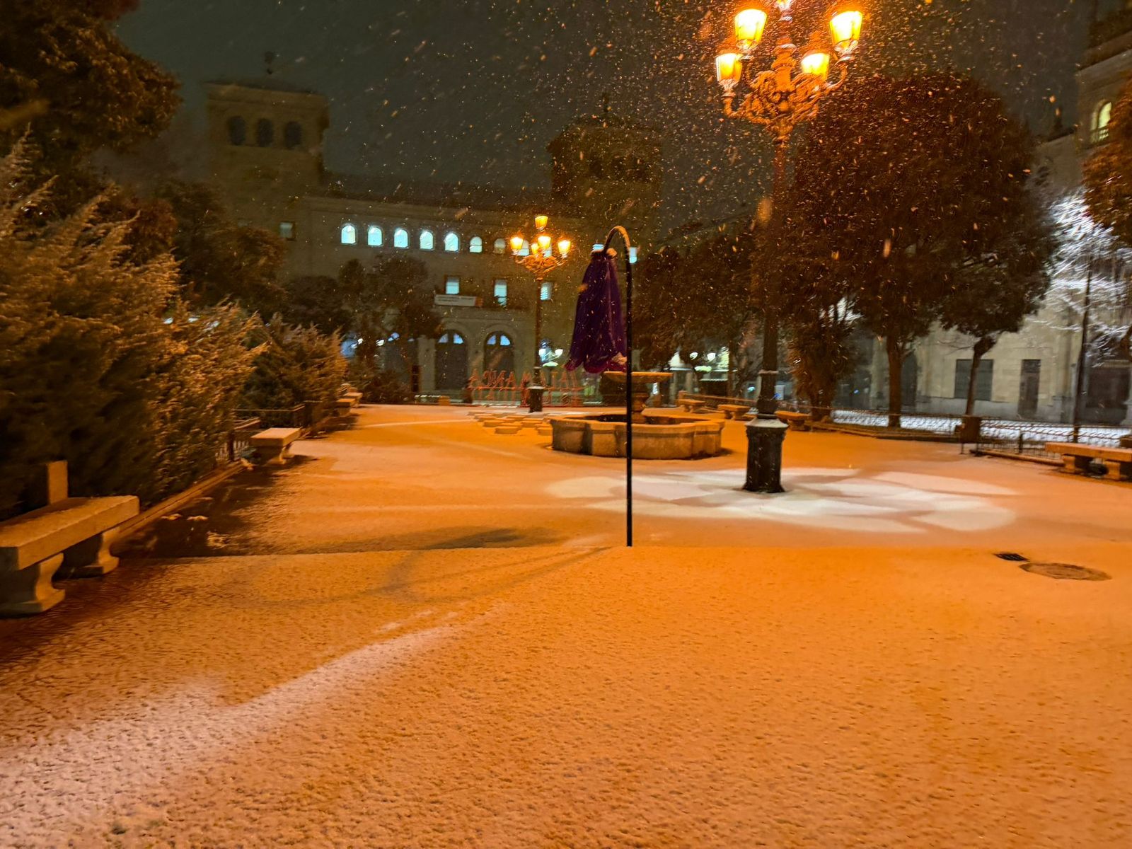 Nieve en Salamanca capital