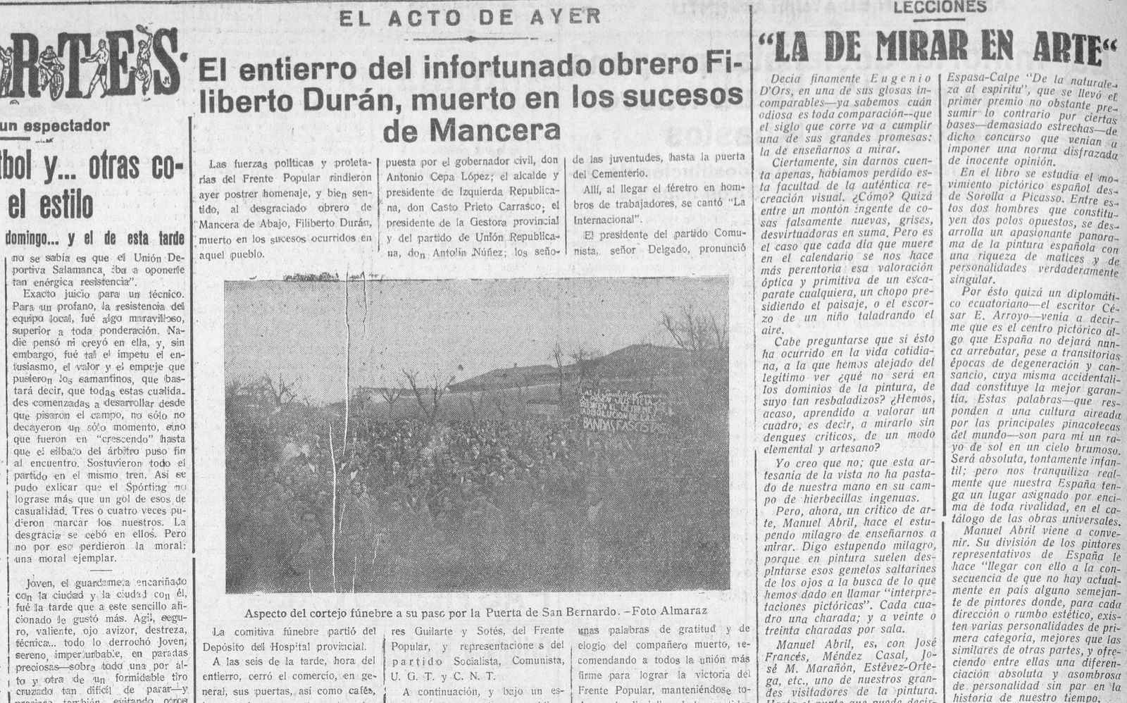 El Adelanto  Diario político de Salamanca Año 52 Número 15922   1936 marzo 19