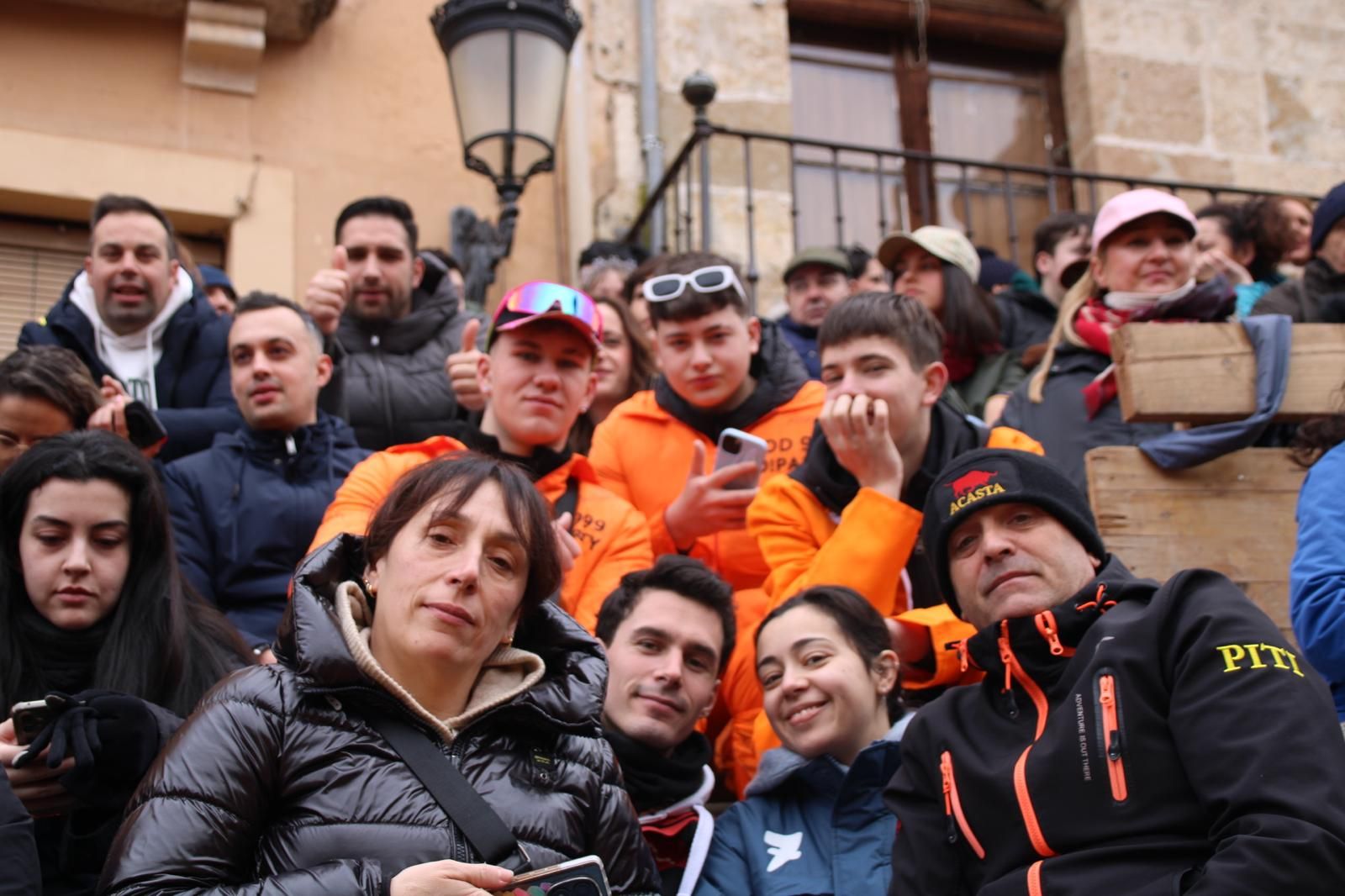 Ambiente en el encierro a caballo de Ciudad Rodrigo