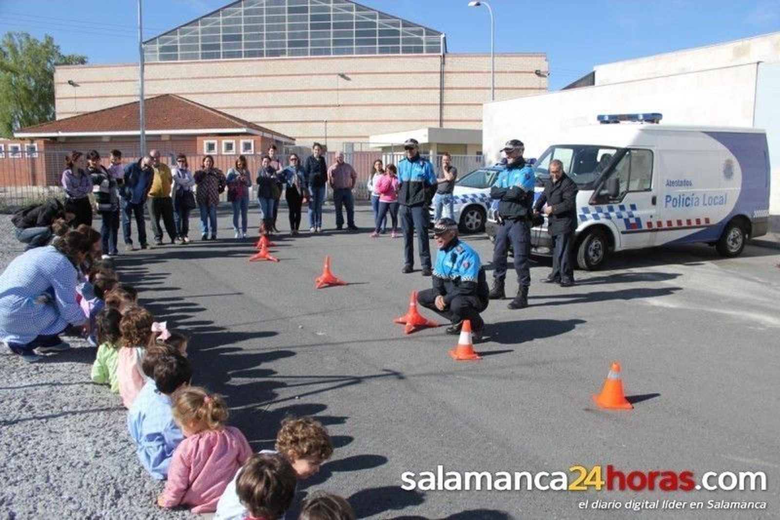 Visita de la Policía Local de Santa Marta a la Escuela Infantil