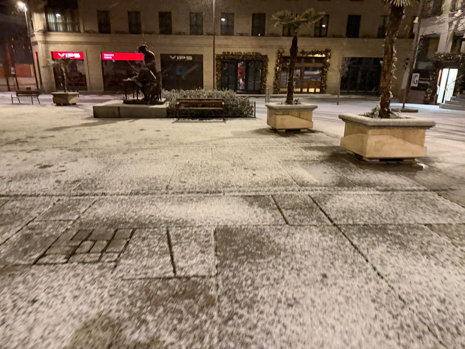 Nieve en Salamanca capital