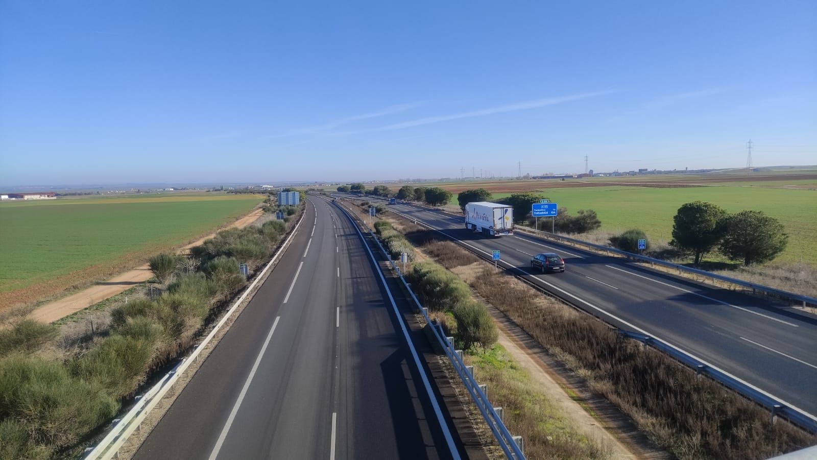 Autovía A-62. Foto de archivo