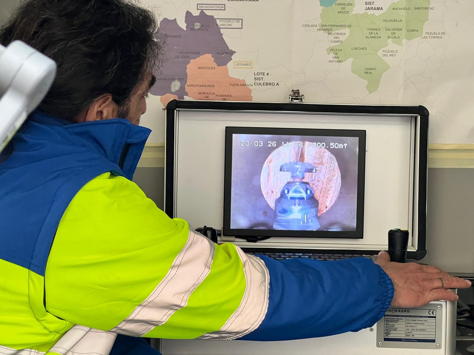 Equipo de drones y presentació de las innovaciones tecnológicas en el abastecimiento de agua de Salamanca