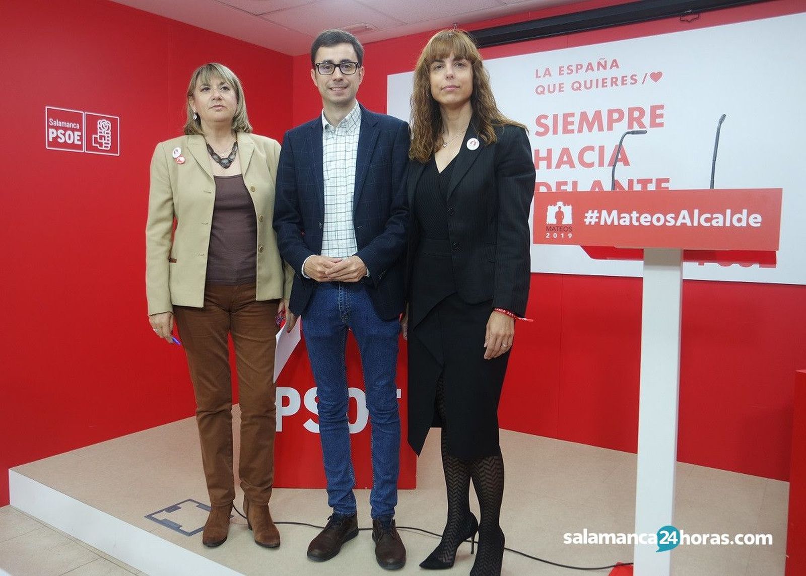 María García, José Luis Mateos y María Sánchez